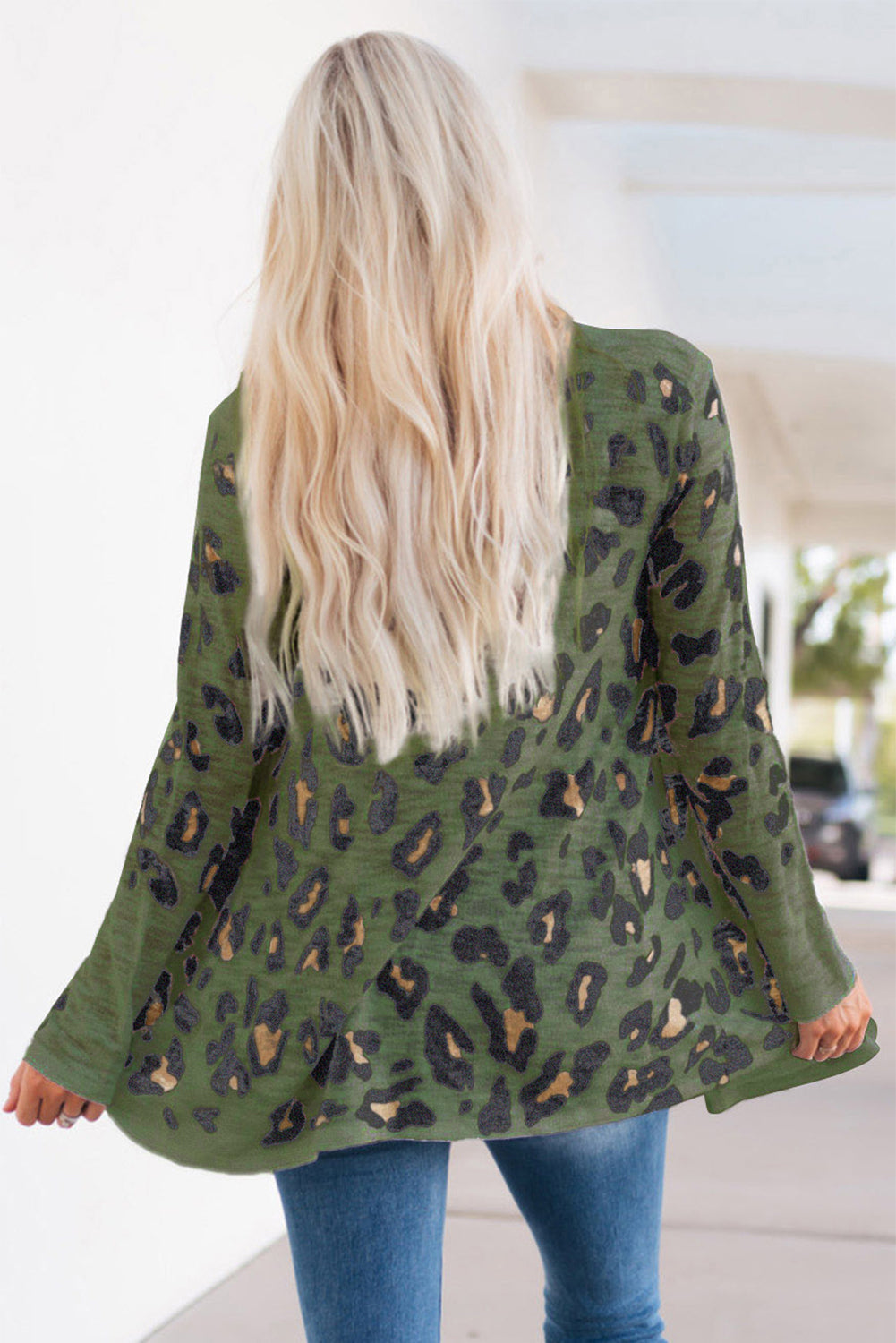 Printed Long Sleeve Cardigan Coco’s Tee Boutique