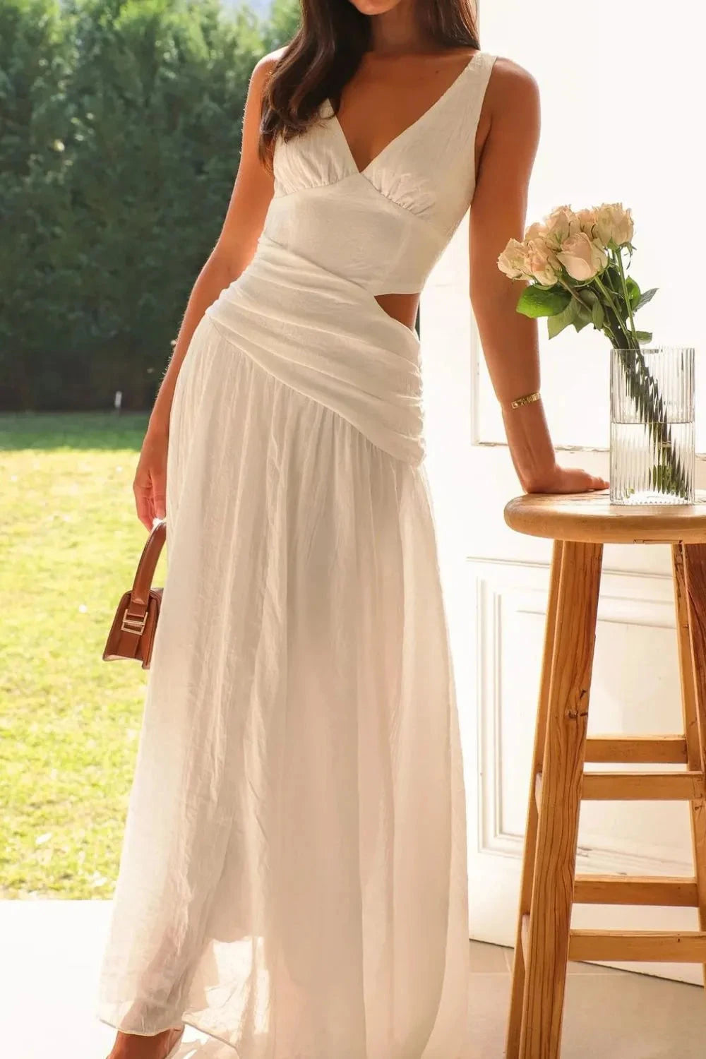 Sunset Whispers Cutout Maxi Dress Coco’s Tee Boutique