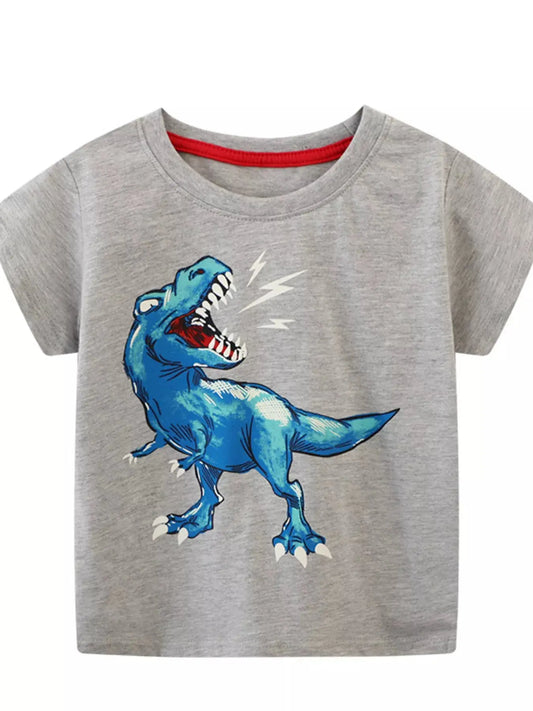Children's Dinosaur Graphic Short Sleeve T-Shirt Simply Love