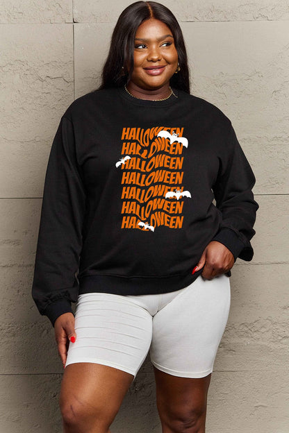 Simply Love Full Size HALLOWEEN Graphic Sweatshirt.