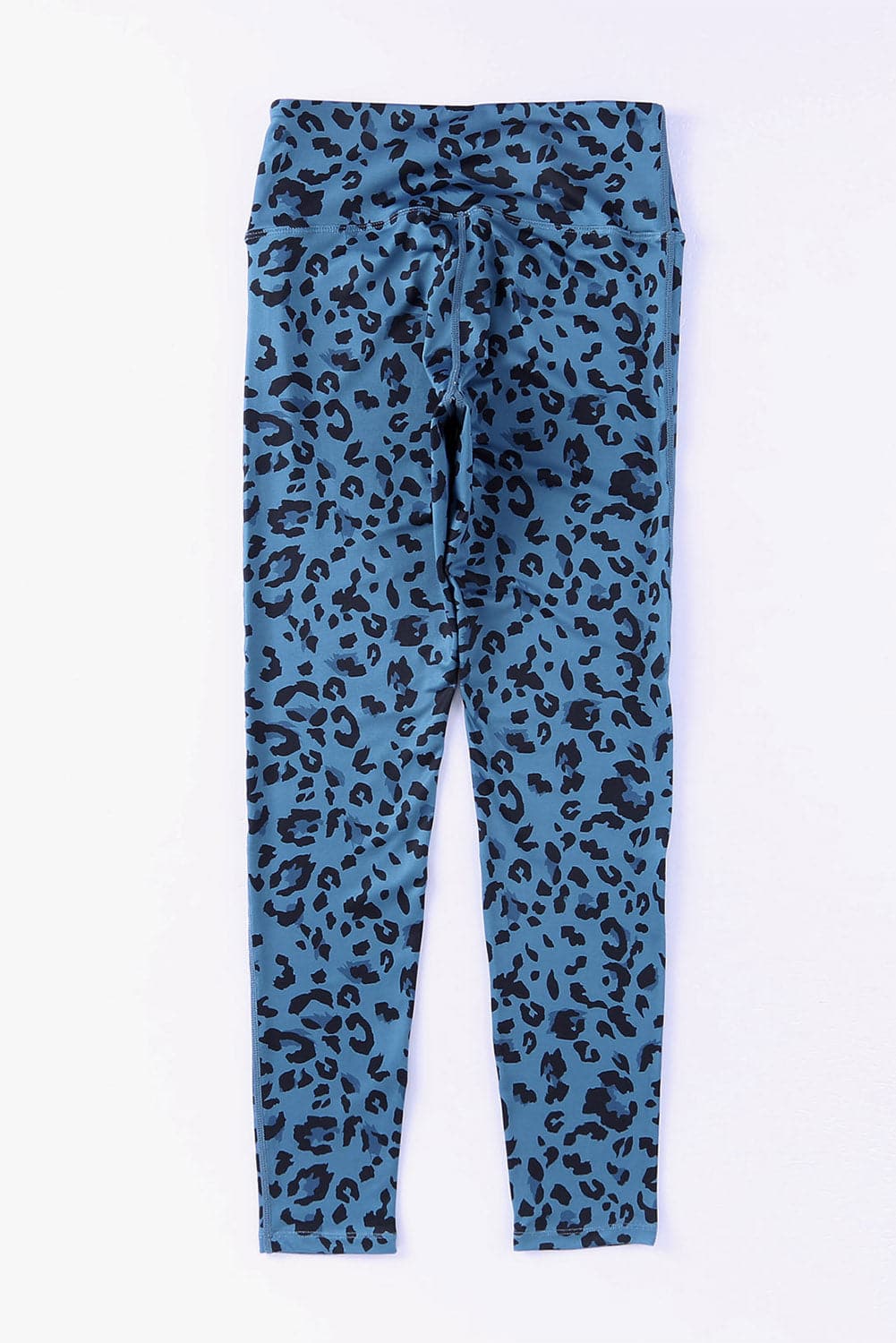 Leopard Print Wide Waistband Leggings.