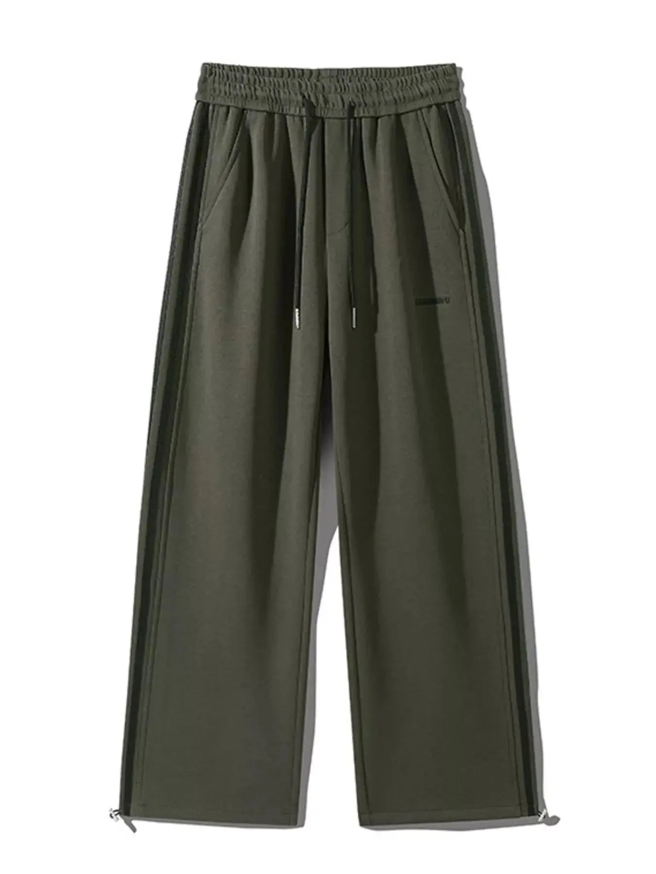 Men's Plus Size Casual Striped Wide Leg Sweatpants Simply Love