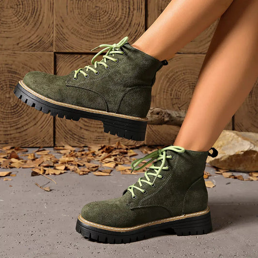 Lace-Up Ankle Boots Simply Love