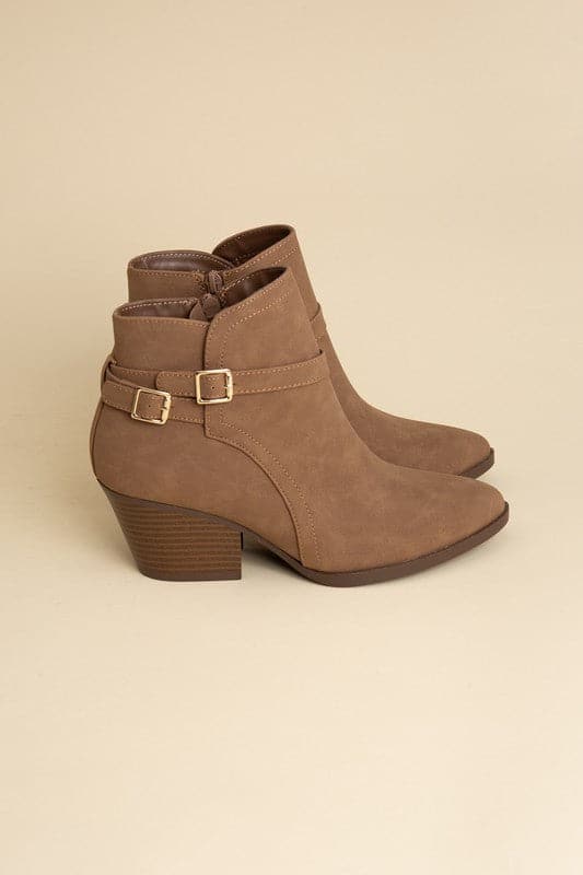 Nadine Ankle Buckle Boots.