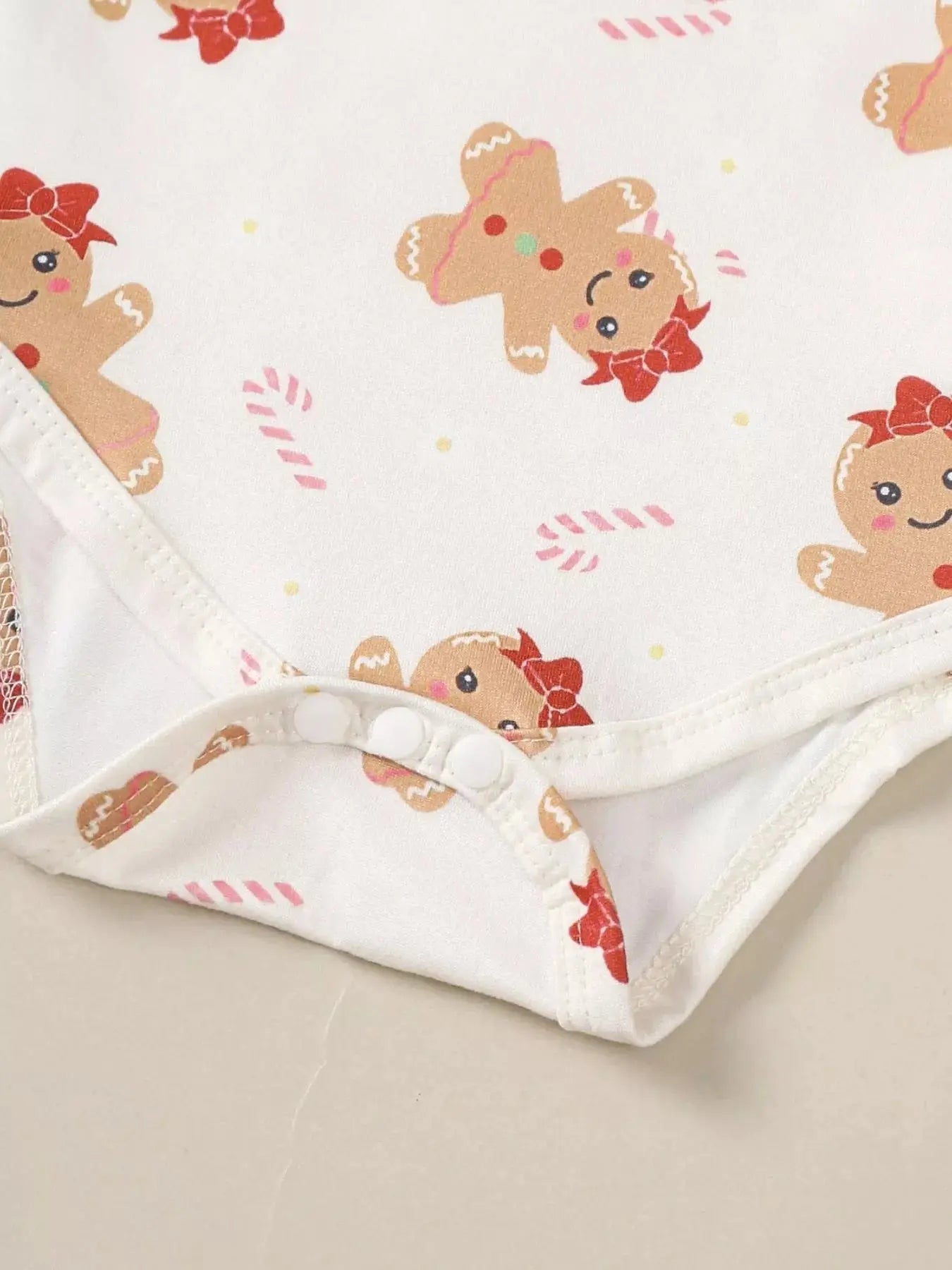 Children's Christmas Bodysuit and Overall Dress Set with Headband Simply Love