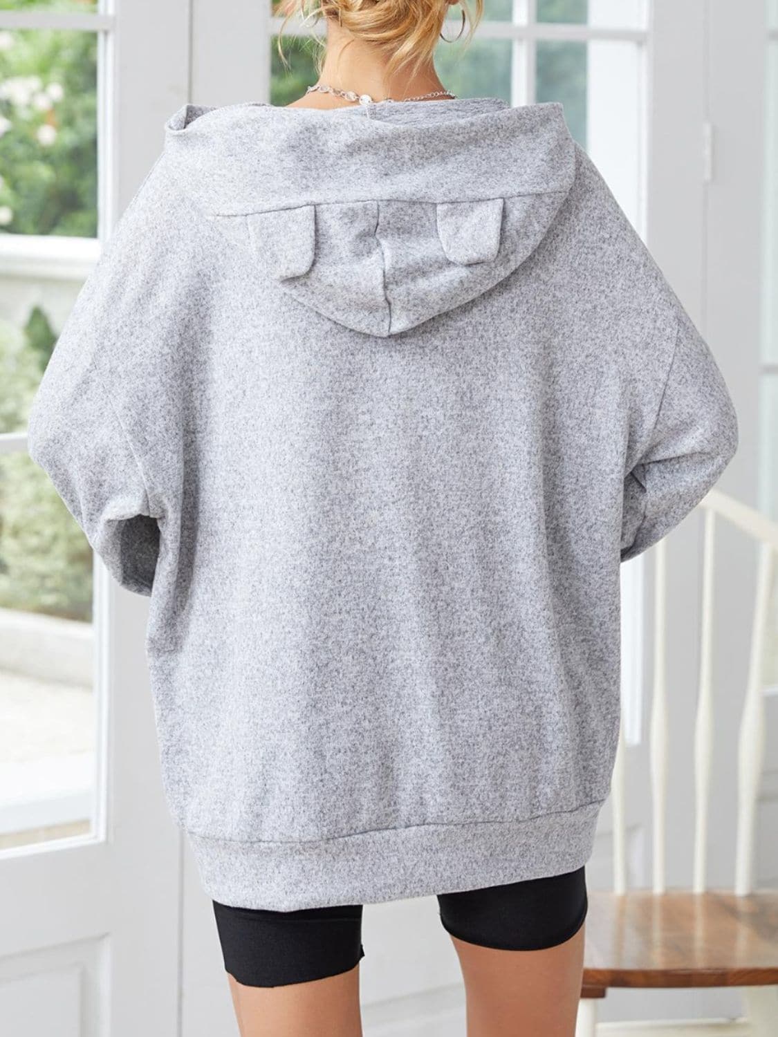 Cozy hoodie with ear accents