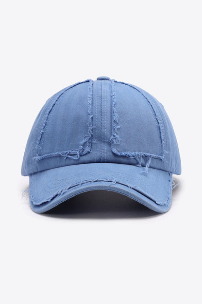 Distressed Adjustable Baseball Cap.