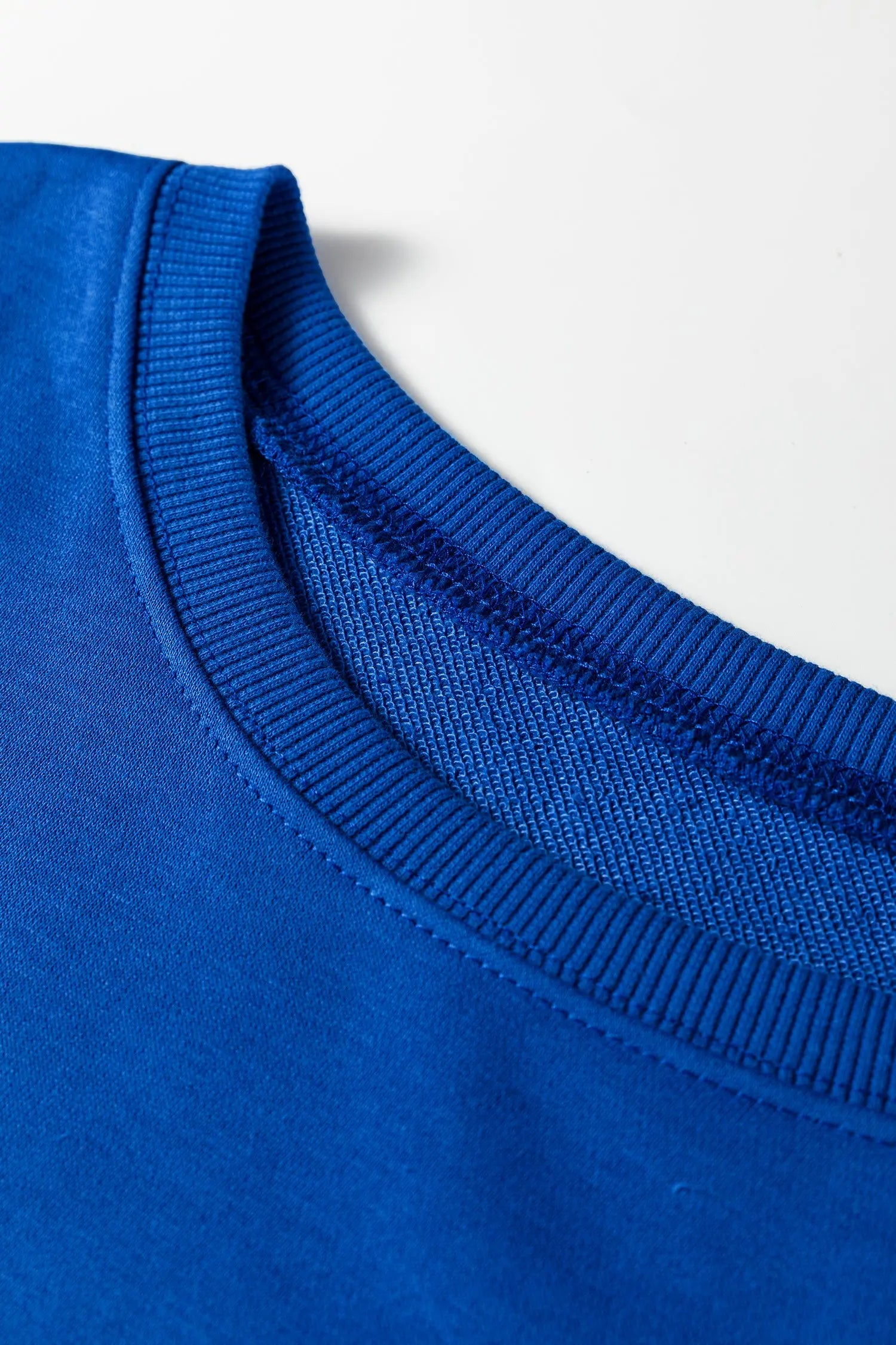 Dark Blue Striped Patchwork Sleeve Colorblock Sweatshirt Dear-Lover Dropshipping