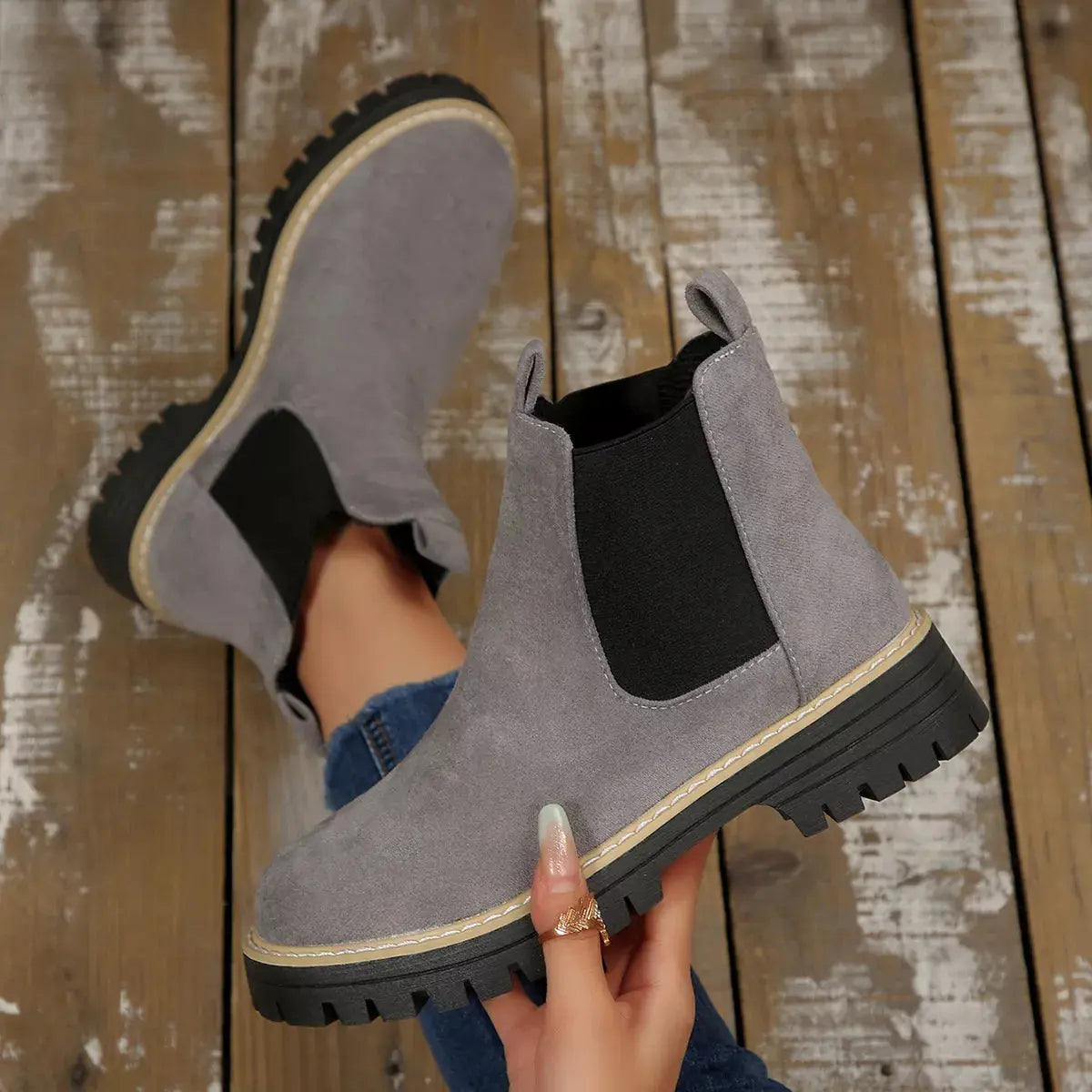 Round Toe Ankle Boots Simply Love