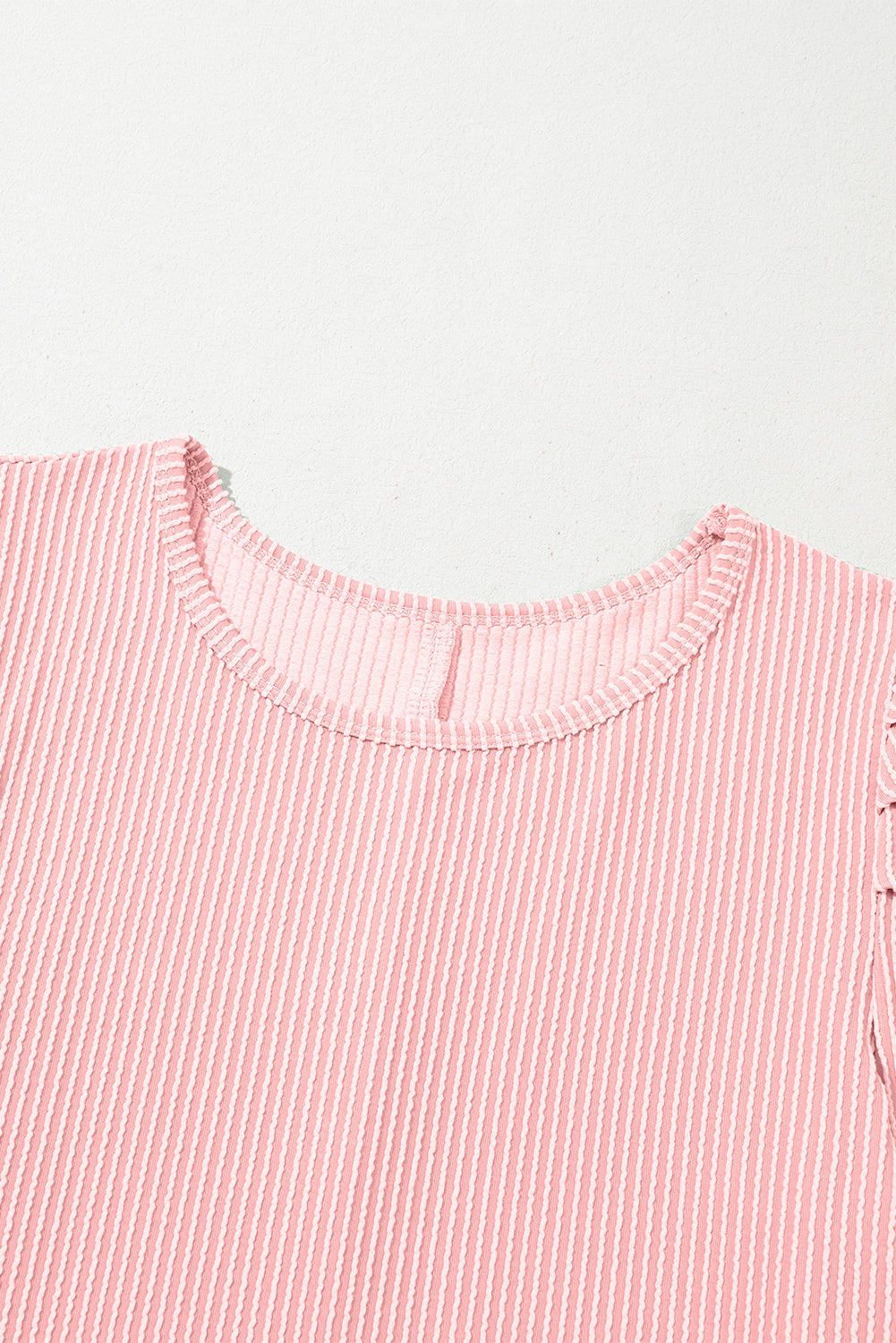 Blossom Corded Crew Neck Puff Sleeve Mini Dress Divine Design4U