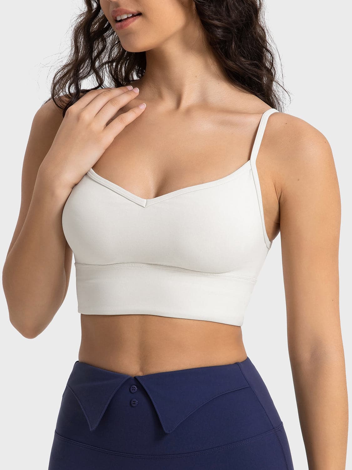 Spaghetti Strap Sport Bra.