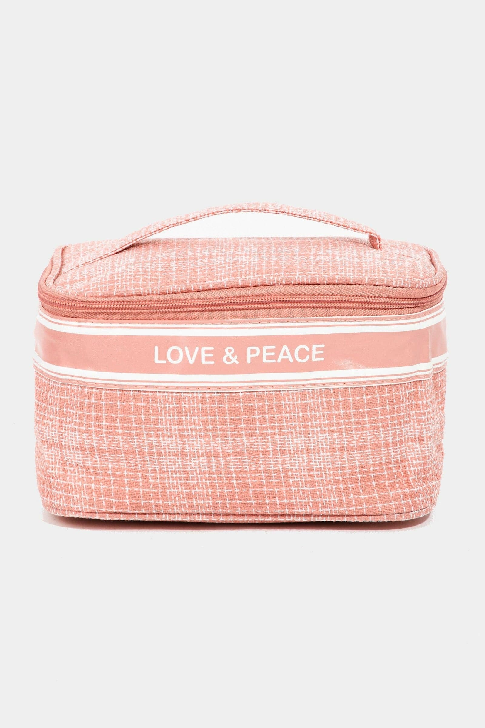 Fame Love & Peace Striped Handle Bag.