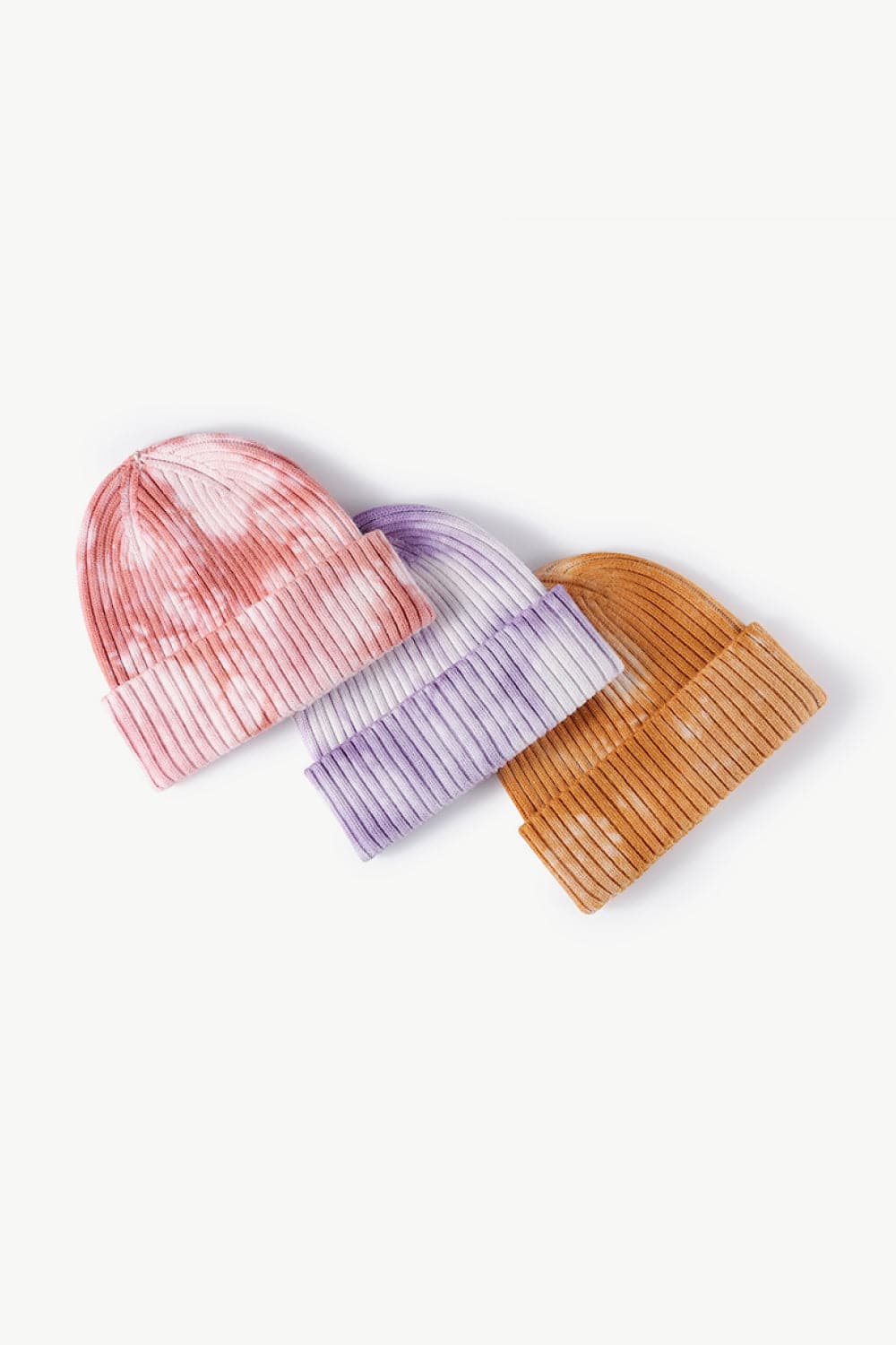 Tie-Dye Ribbed Cuffed Beanie.