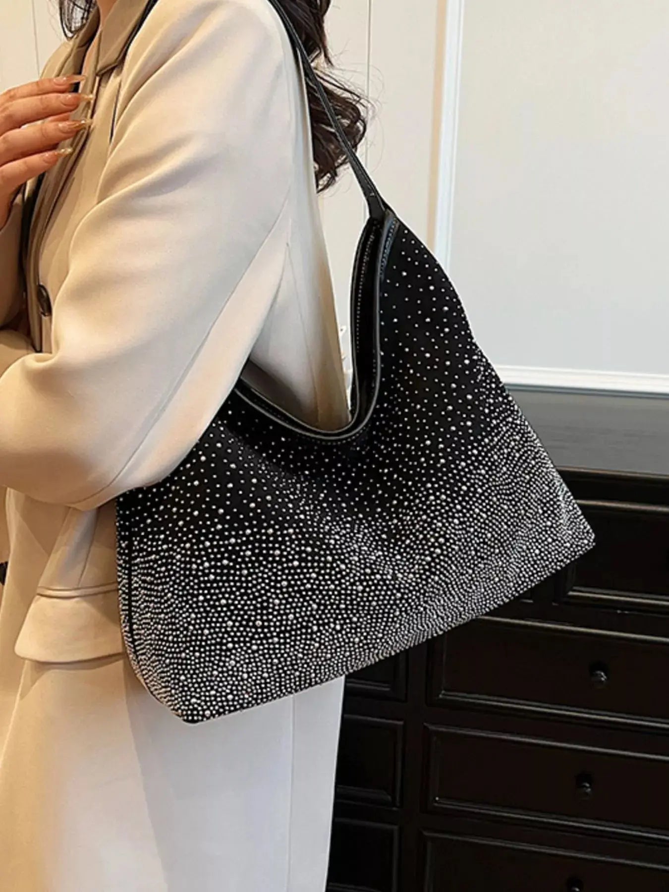 Rhinestone Tote Bag Simply Love