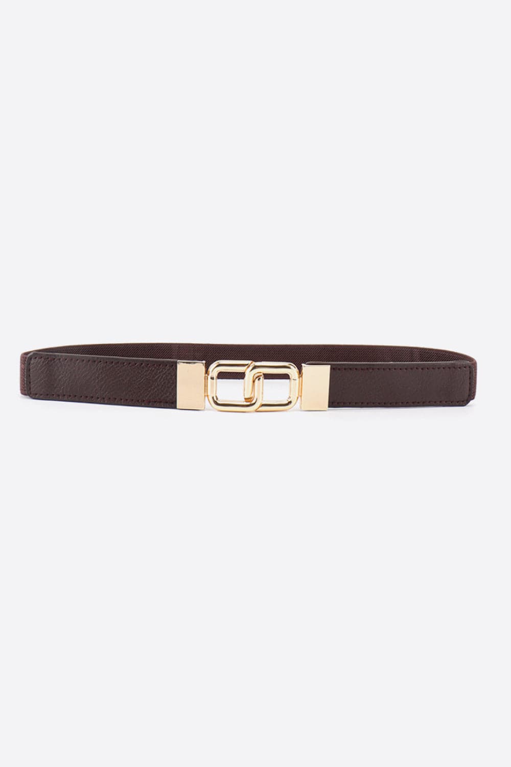 Geometric Double Buckle Elastic Belt.