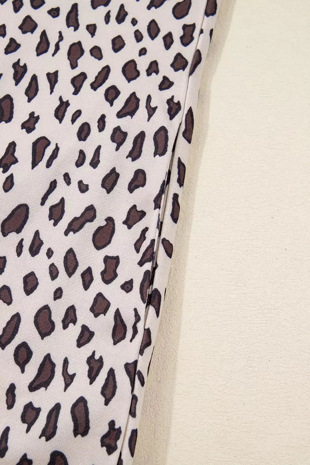Leopard Print Zip up Collar Patchwork Shift Mini Dress Simply Love