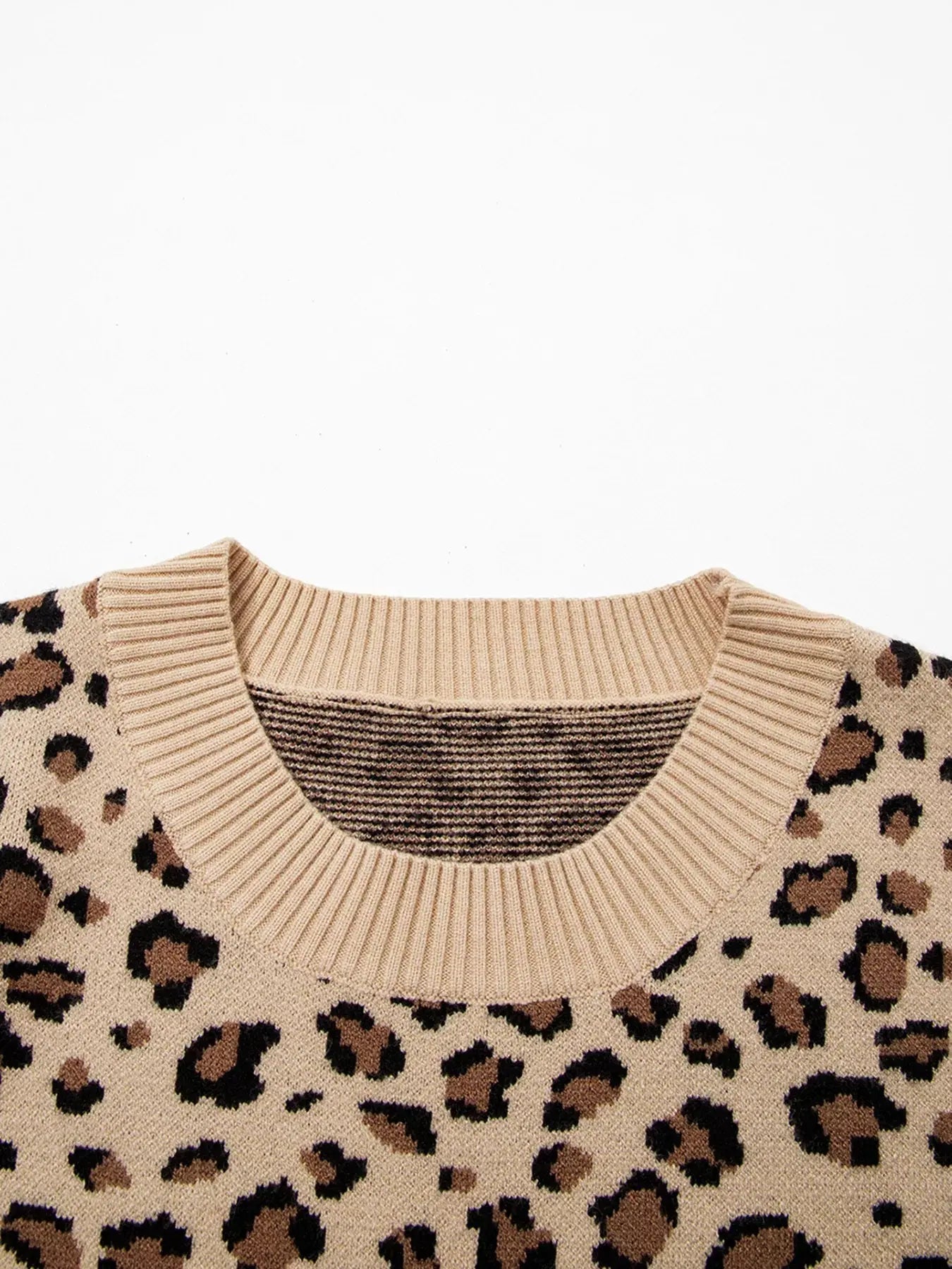 Leopard Long Sleeve Sweater Simply Love
