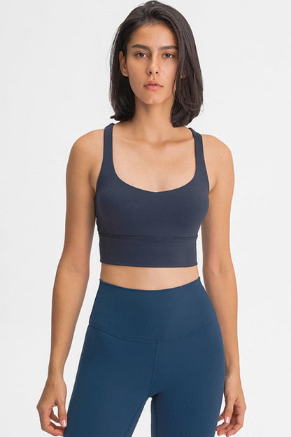 Double-Strap Cross-Back Sports Bra.