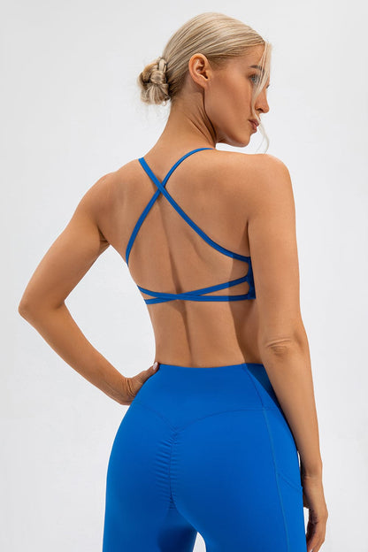 Crisscross Spaghetti Strap Active Cami.