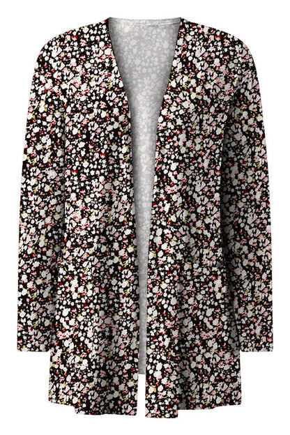 Printed Long Sleeve Cardigan.