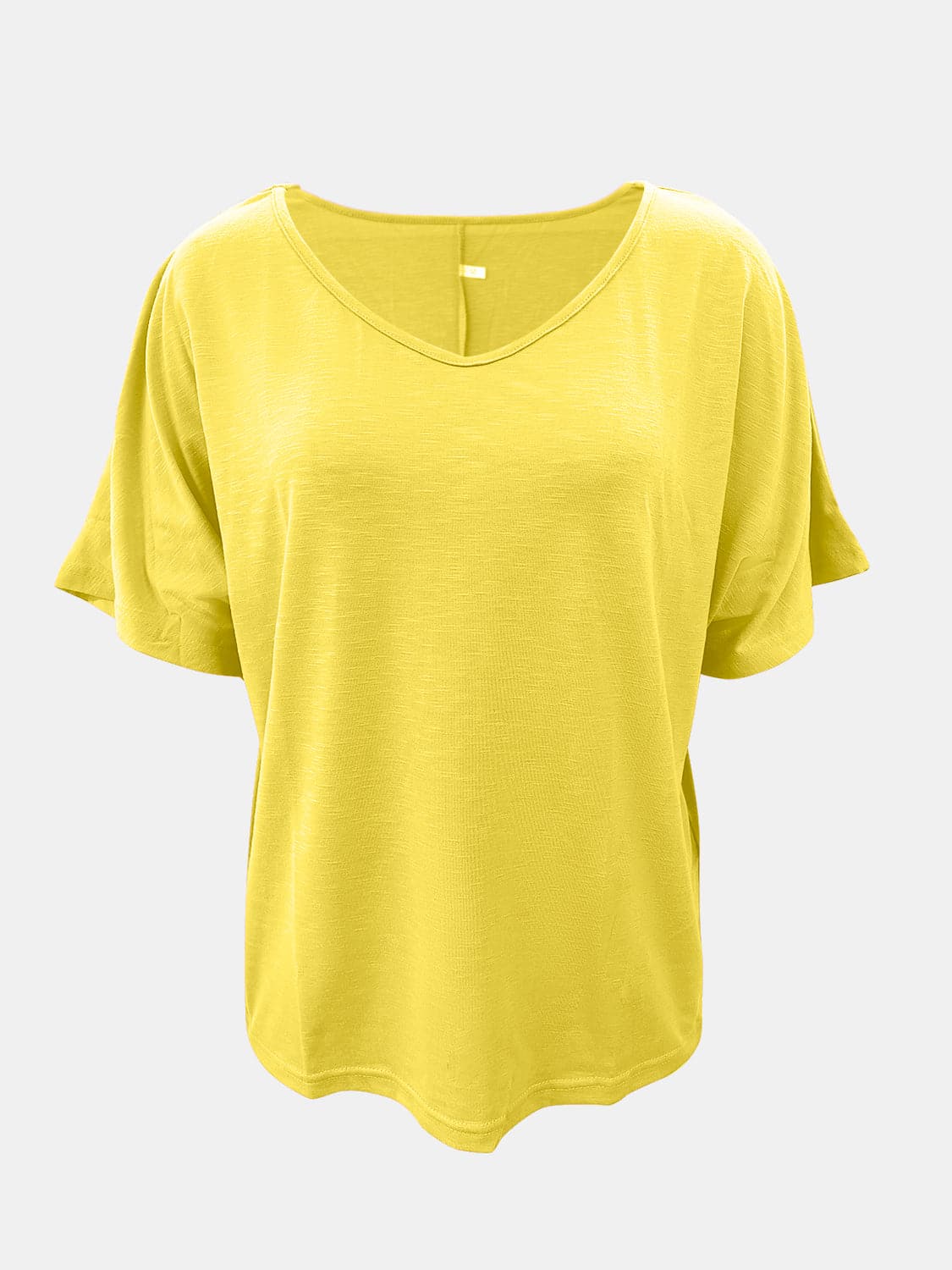 Full Size Scoop Neck Short Sleeve T-Shirt.