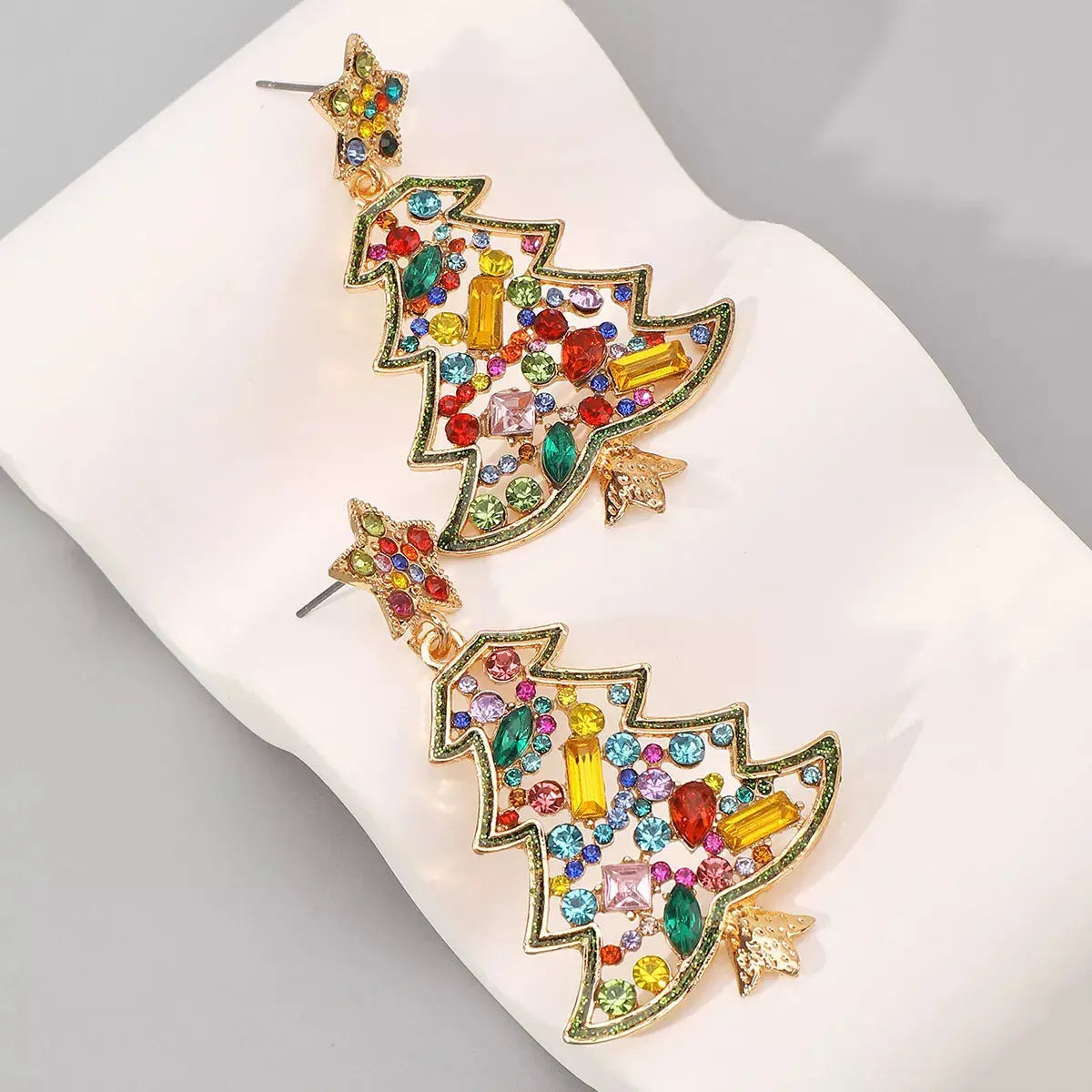 Christmas Tree Dangle Earrings Simply Love