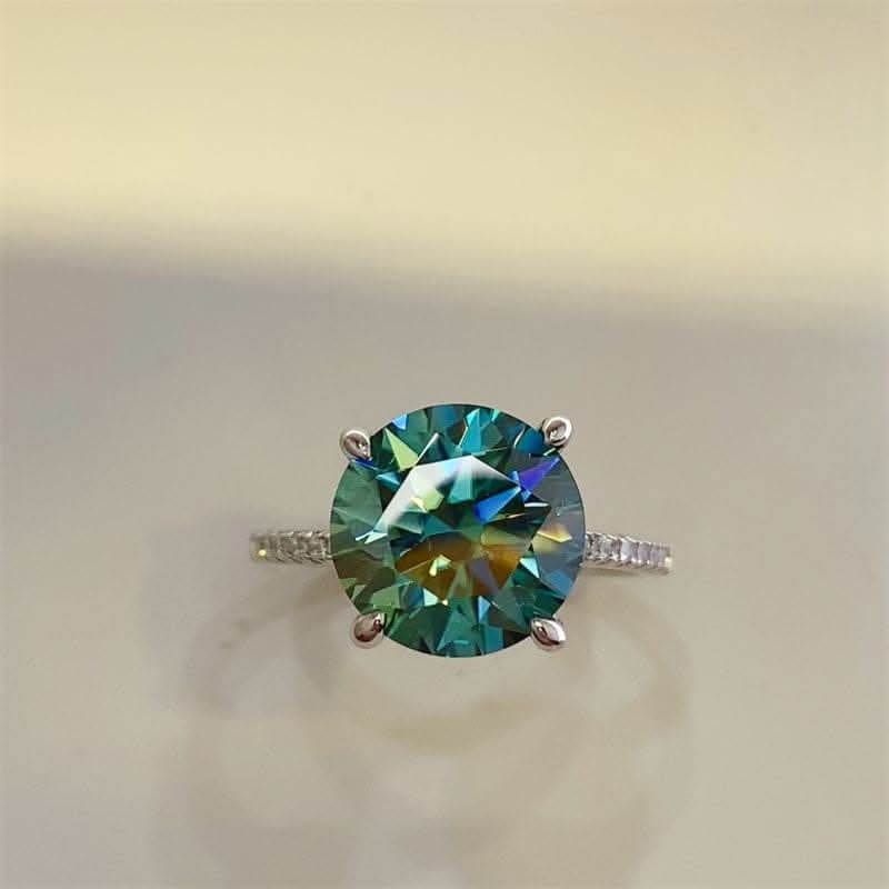 5 Carat Moissanite Zircon 925 Sterling Silver Ring.