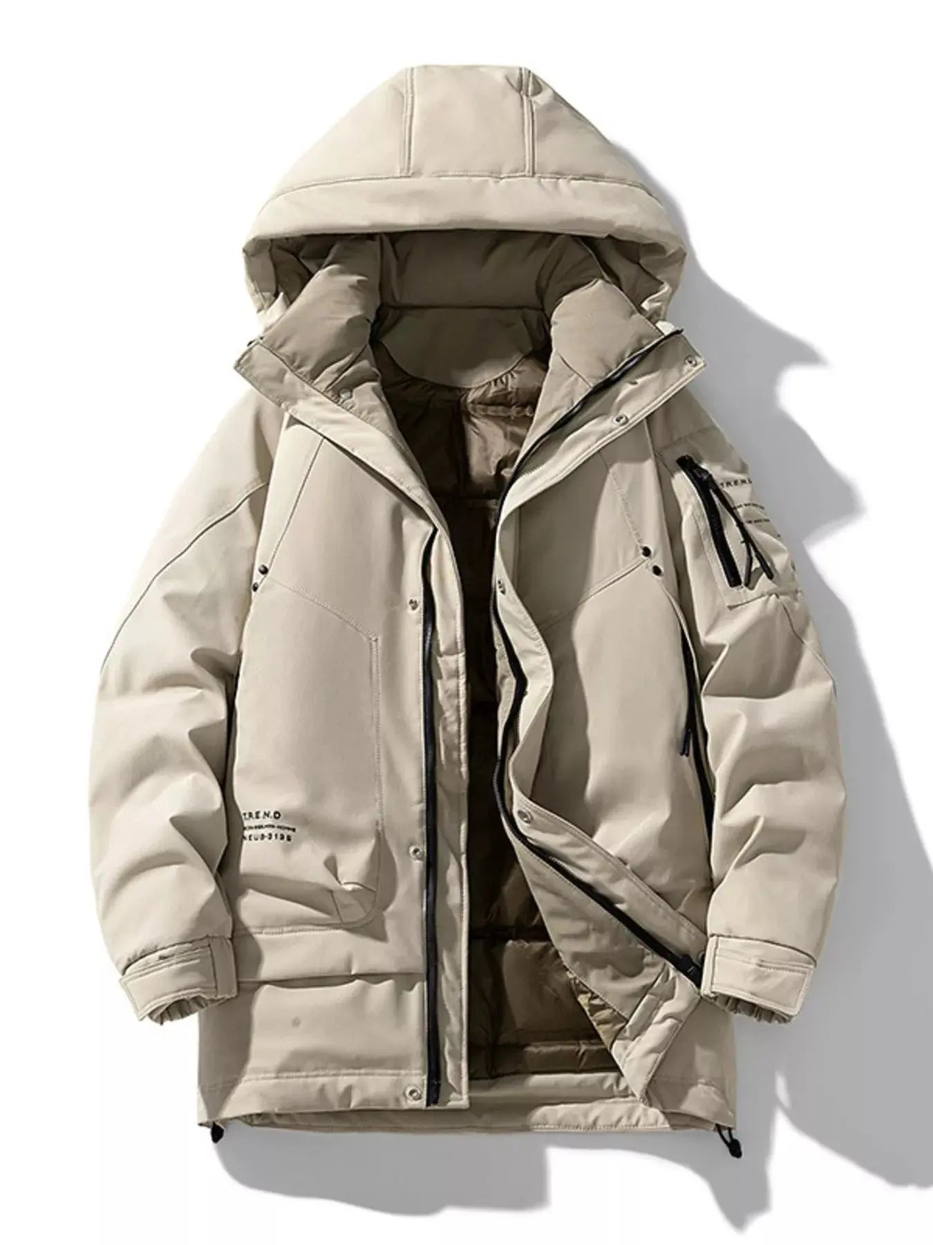 Men's Plus Size Urban Style Hooded Winter Padded Jacket Simply Love