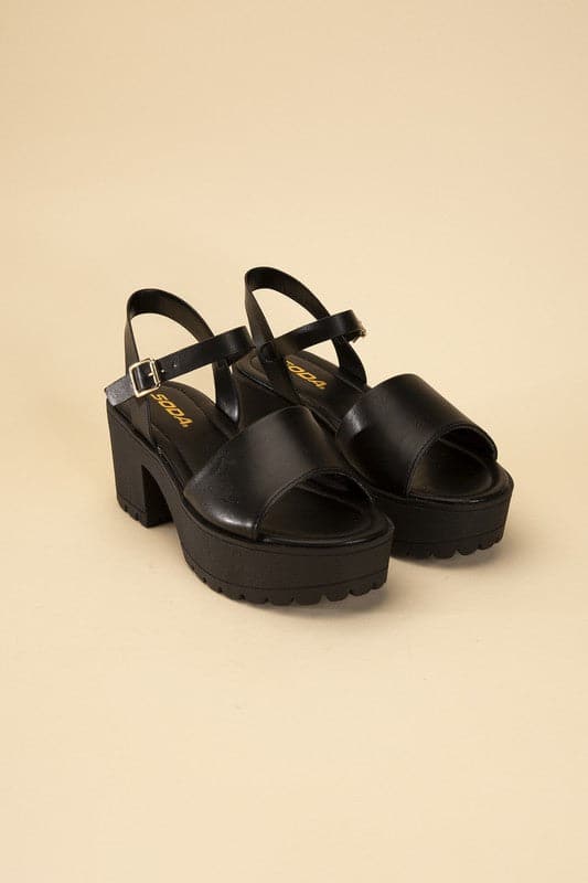 STACIE-S Platform Sandals.