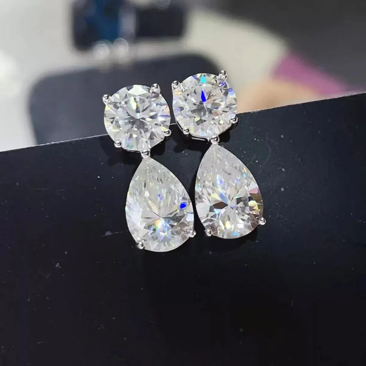 16 Carat Moissanite 925 Sterling Silver Earrings Simply Love