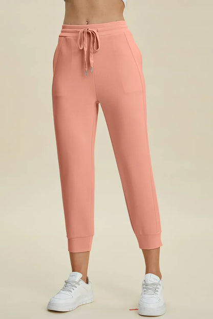 ShopBasicbae: High Waist Cropped Scuba Pants