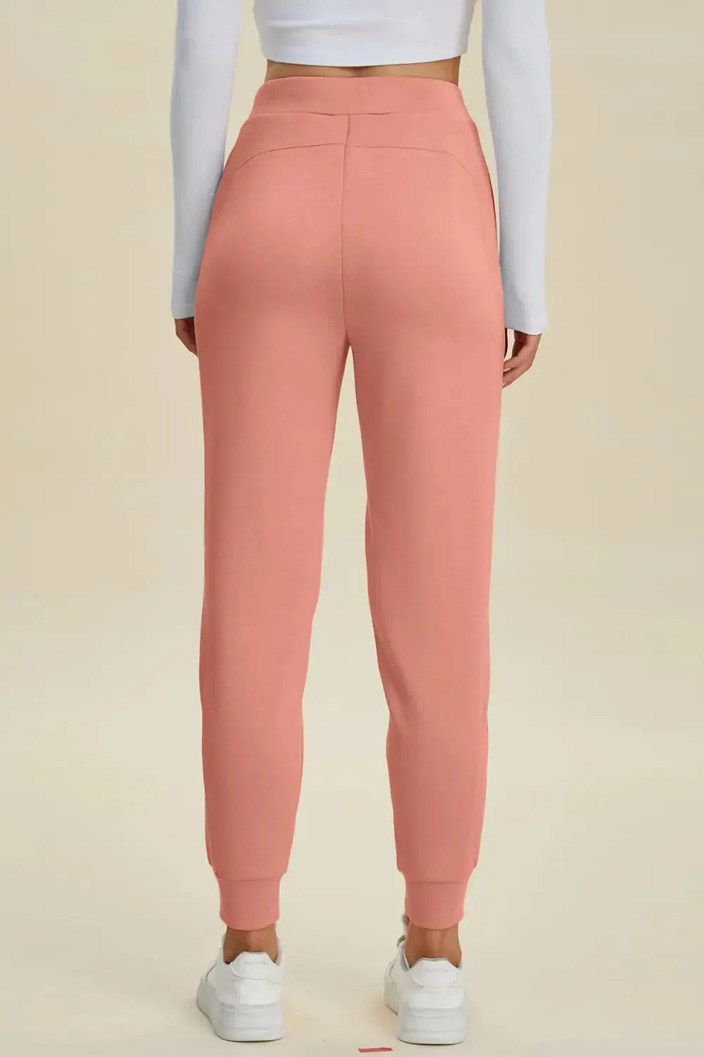 Basic Bae Full Size Air Scuba Drawstring High Waist Joggers - Love Salve