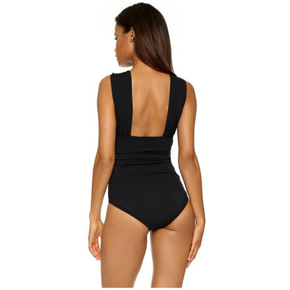 Bikini Sexy Deep V Plunge Cross One Piece Swimsuit Swimwear Swimsuit
