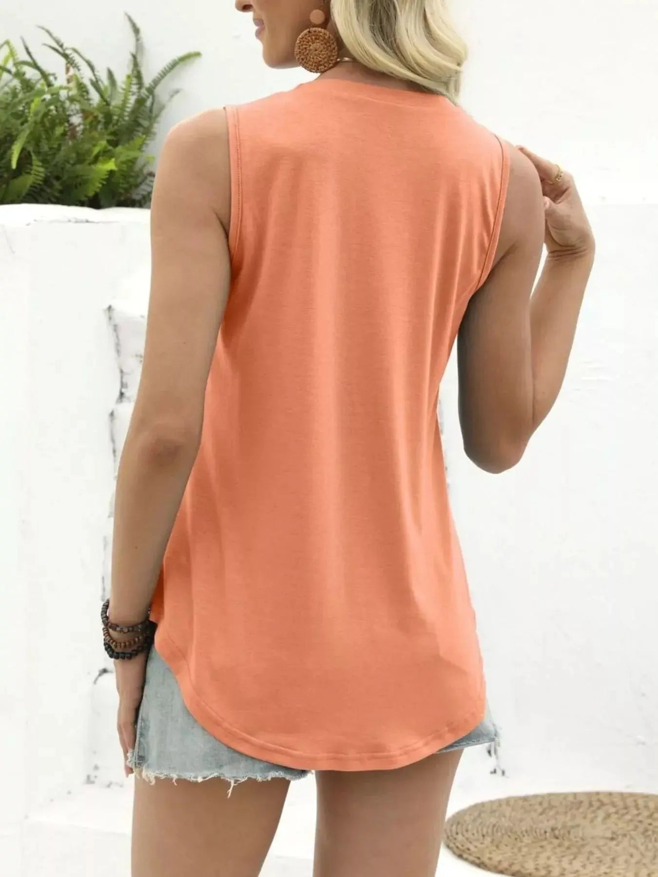 Round Neck Casual Tank Top Simply Love