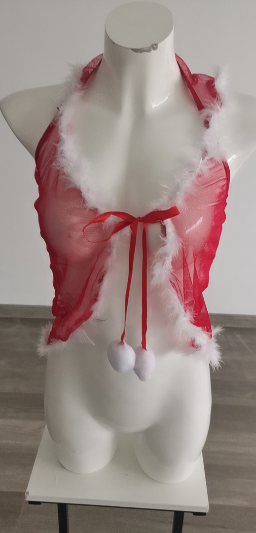 Christmas Sexy Lingerie Sheer Mesh Christmas Outfit Christmas Girl Sexy Pajamas Bella Mia