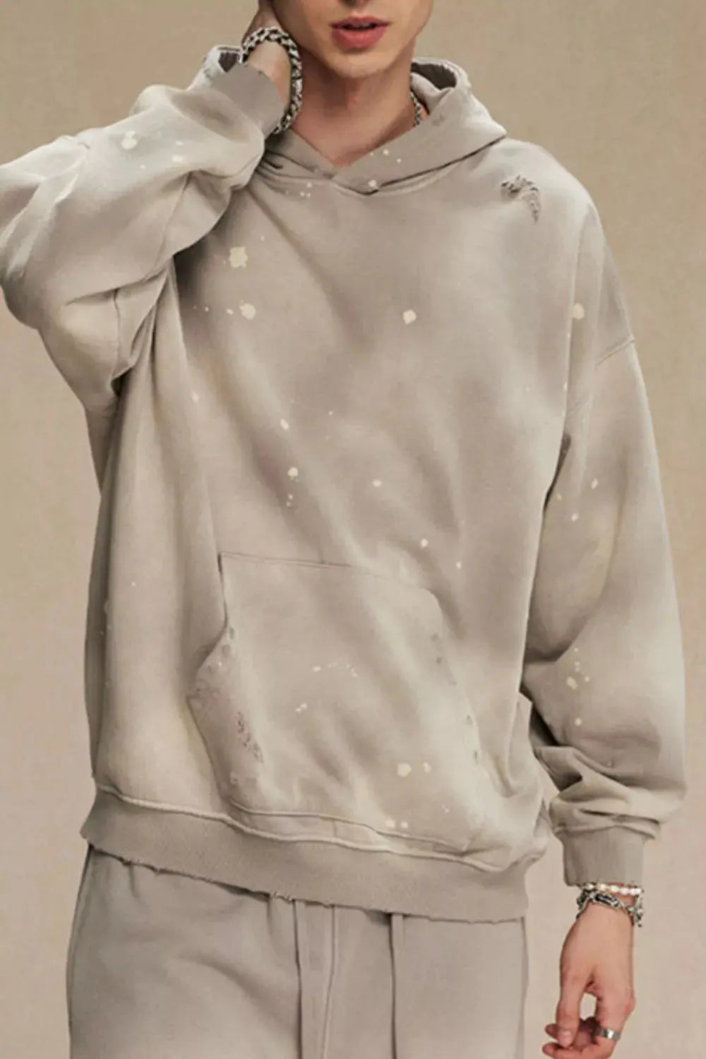 Men's Plus Size Drawstring Kangaroo Pocket Hoodie Simply Love
