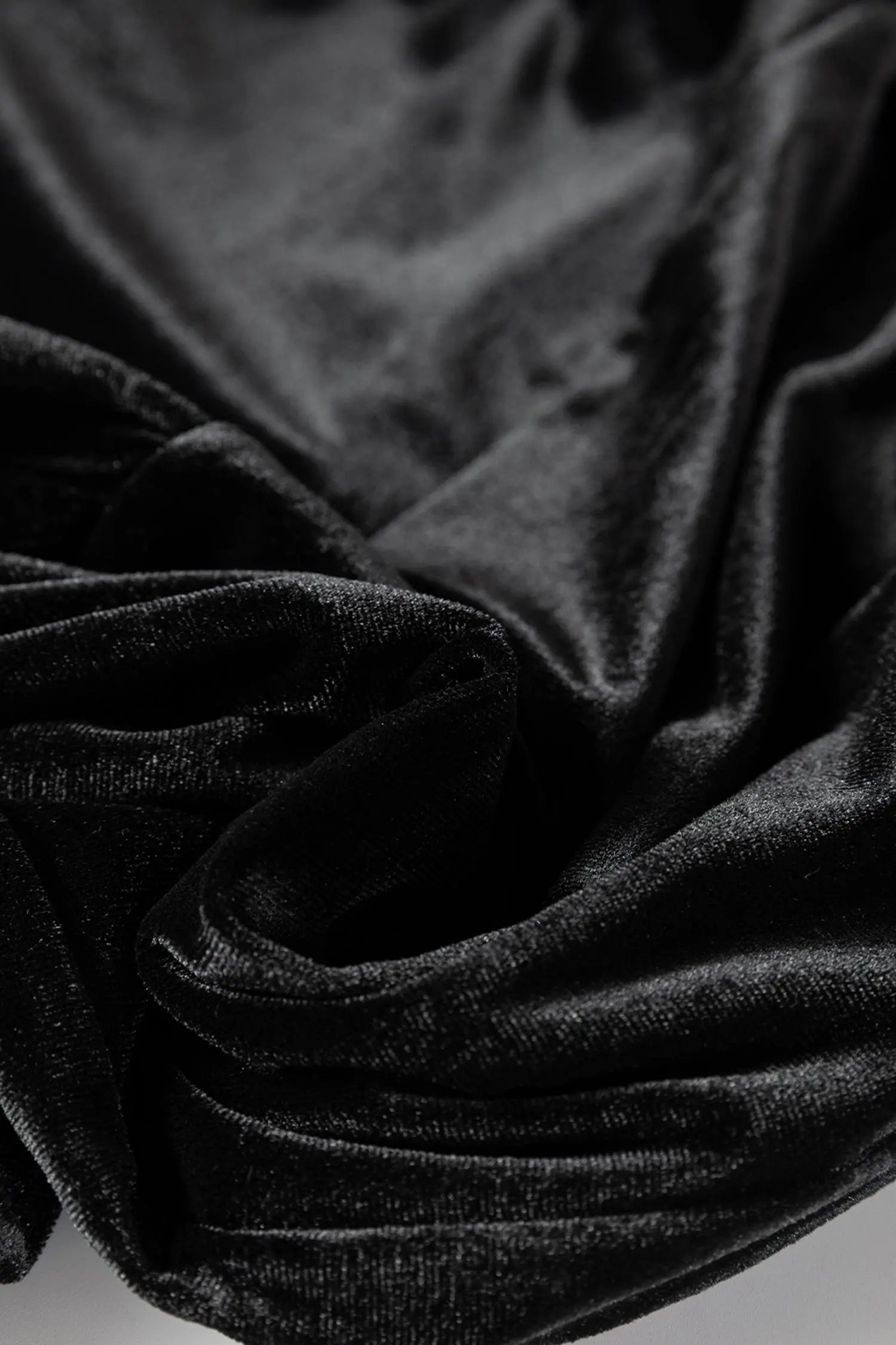 Black Shiny Velvet Drawstring High Waist Straight Leg Casual Pants for Women Dear-Lover Dropshipping