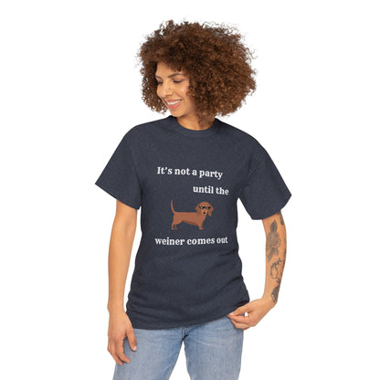 Dachshund Weiner Party Short Sleeve Tee