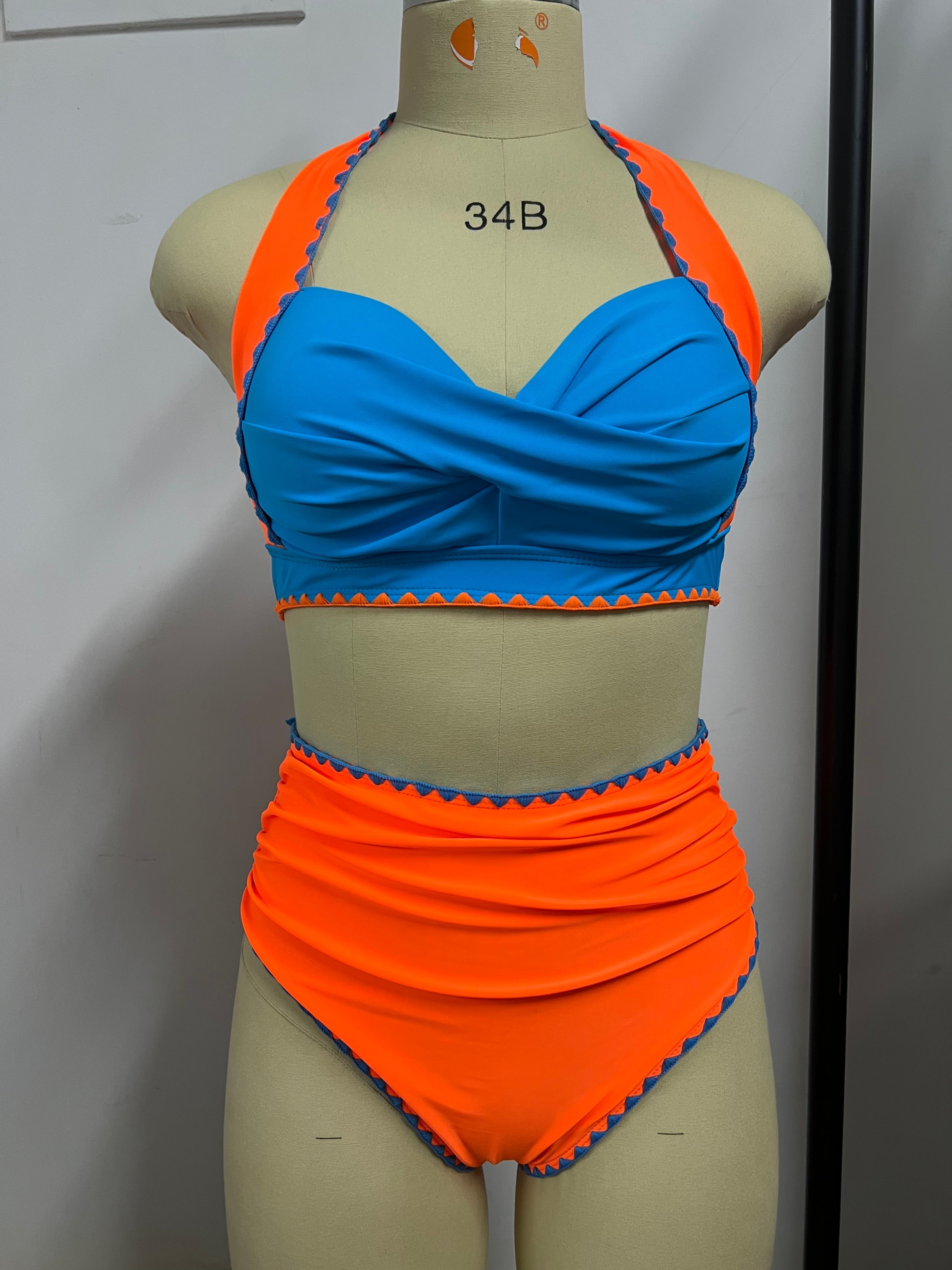 Bikini Swimsuit Women Twisted Swimwear Push Up Bikini Set High Waist Bathing Suit Bella Mia