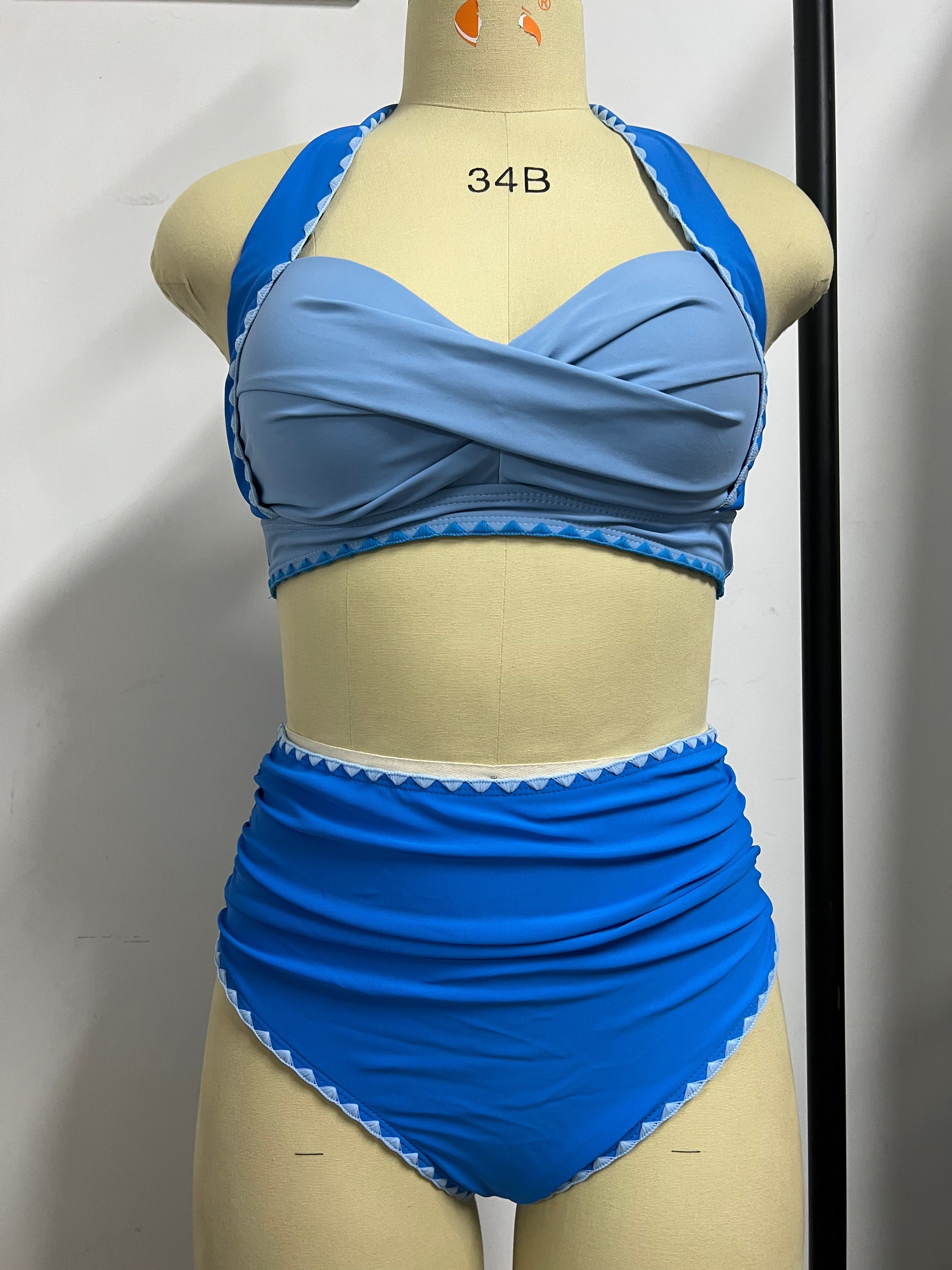 Bikini Swimsuit Women Twisted Swimwear Push Up Bikini Set High Waist Bathing Suit Bella Mia