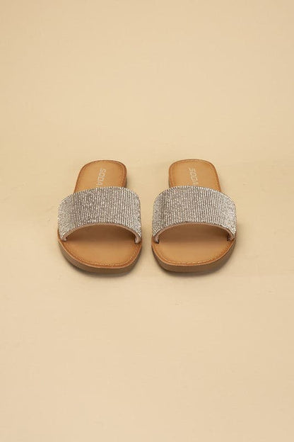 JUSTICE-S Rhinestone Slides.