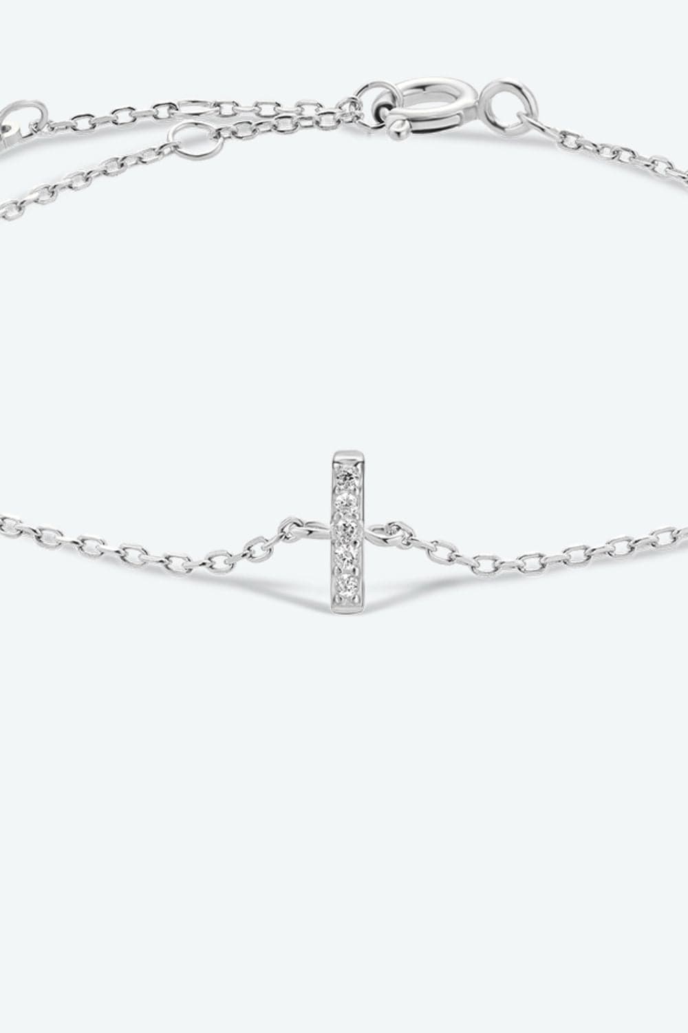 G To K Zircon 925 Sterling Silver Bracelet.