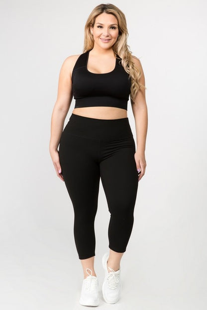 Luxurious comfort capri leggings for active lifestyles