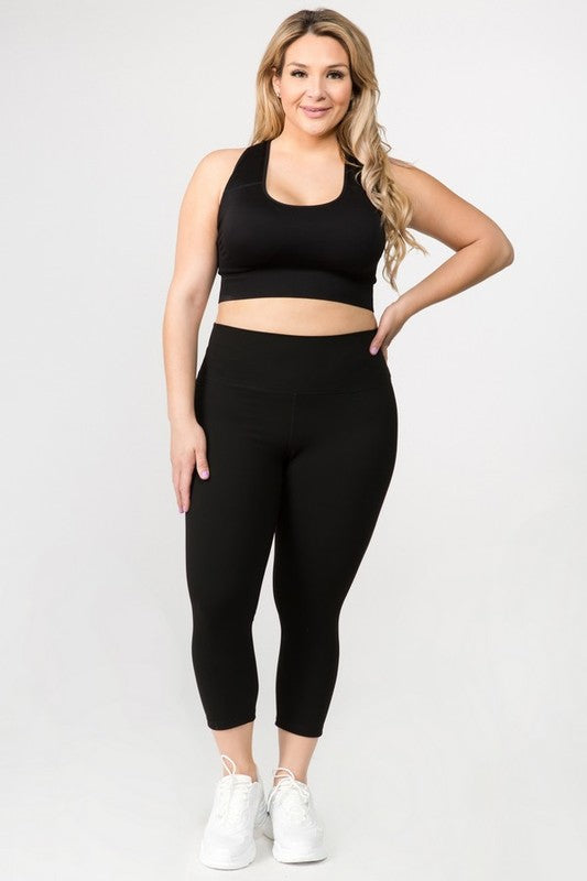 Luxurious comfort capri leggings for active lifestyles