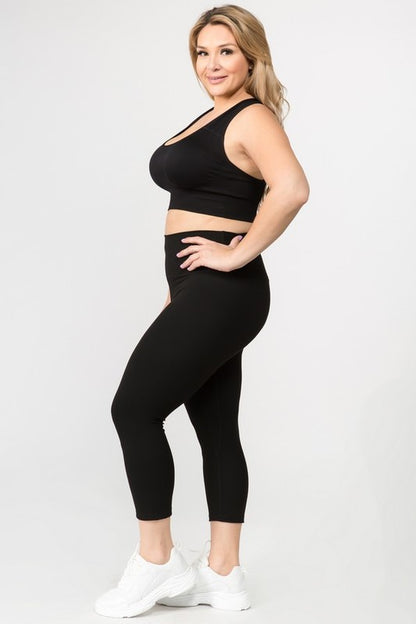 Luxurious comfort capri leggings for active lifestyles