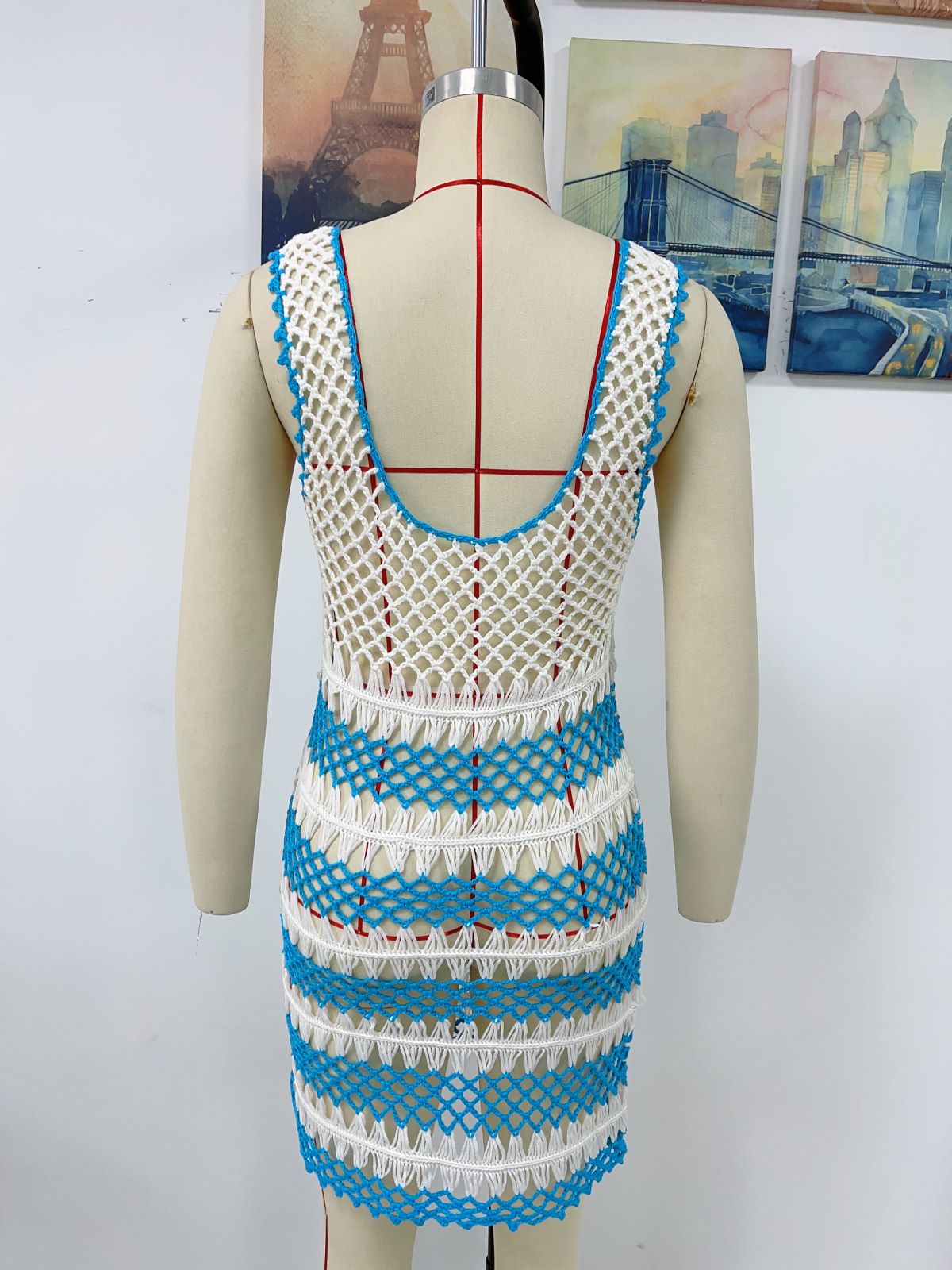 Spring Summer Knitted Long Pullover Loose Color Women Knitwear Bella Mia