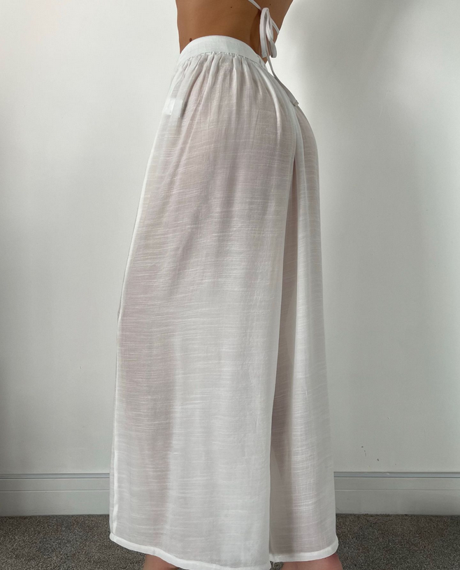 Casual Beach Pants Wrap Loose Pants Seaside Vacation Beach Sun Protective Clothing Bella Mia