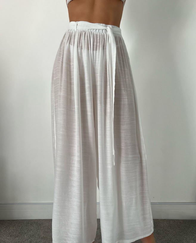 Casual Beach Pants Wrap Loose Pants Seaside Vacation Beach Sun Protective Clothing Bella Mia