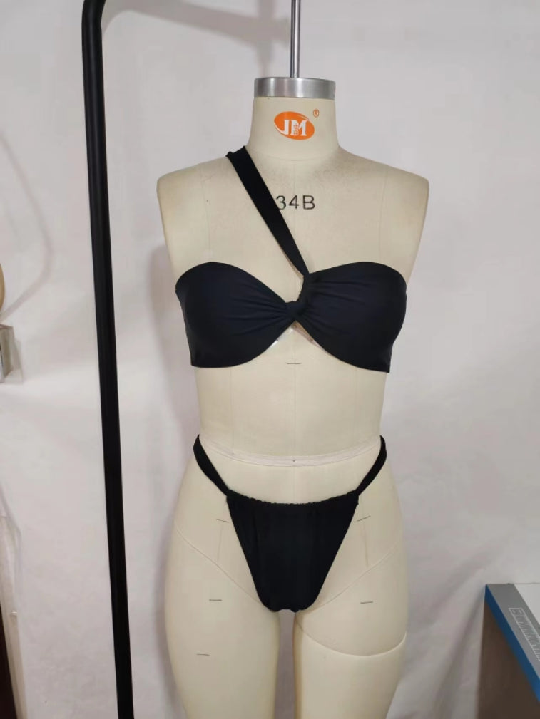 Solid Color Split Swimsuit Women Swimsuit Top Sexy Bikini Bella Mia