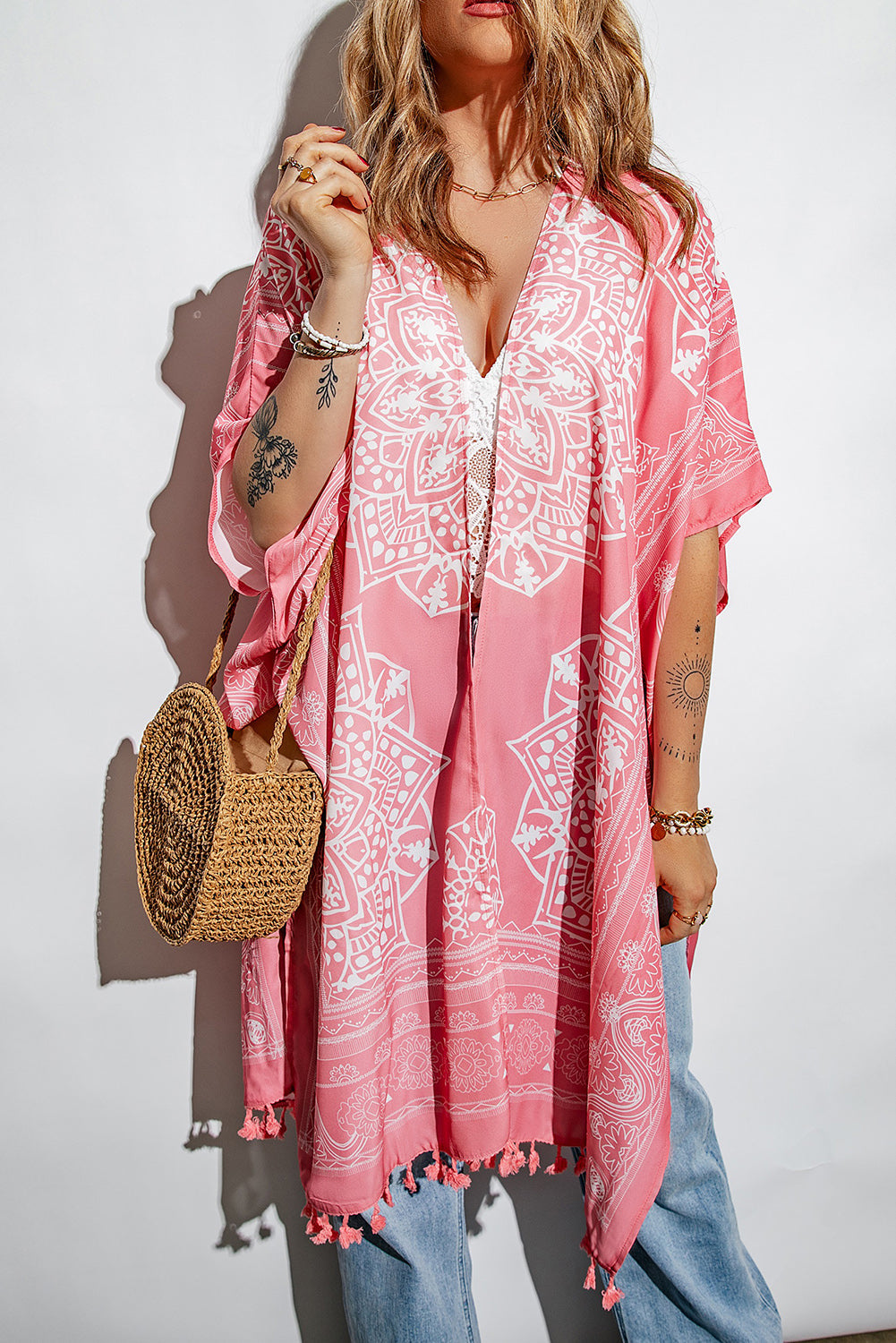 Brown Anja Tassel Kimono Bella Mia